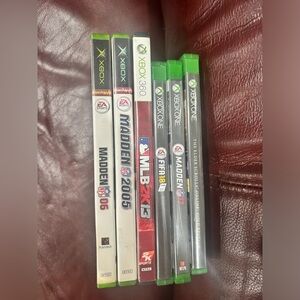 Lot collection of Xbox and Xbox 360 games Madden fifa mlb elder scroll
